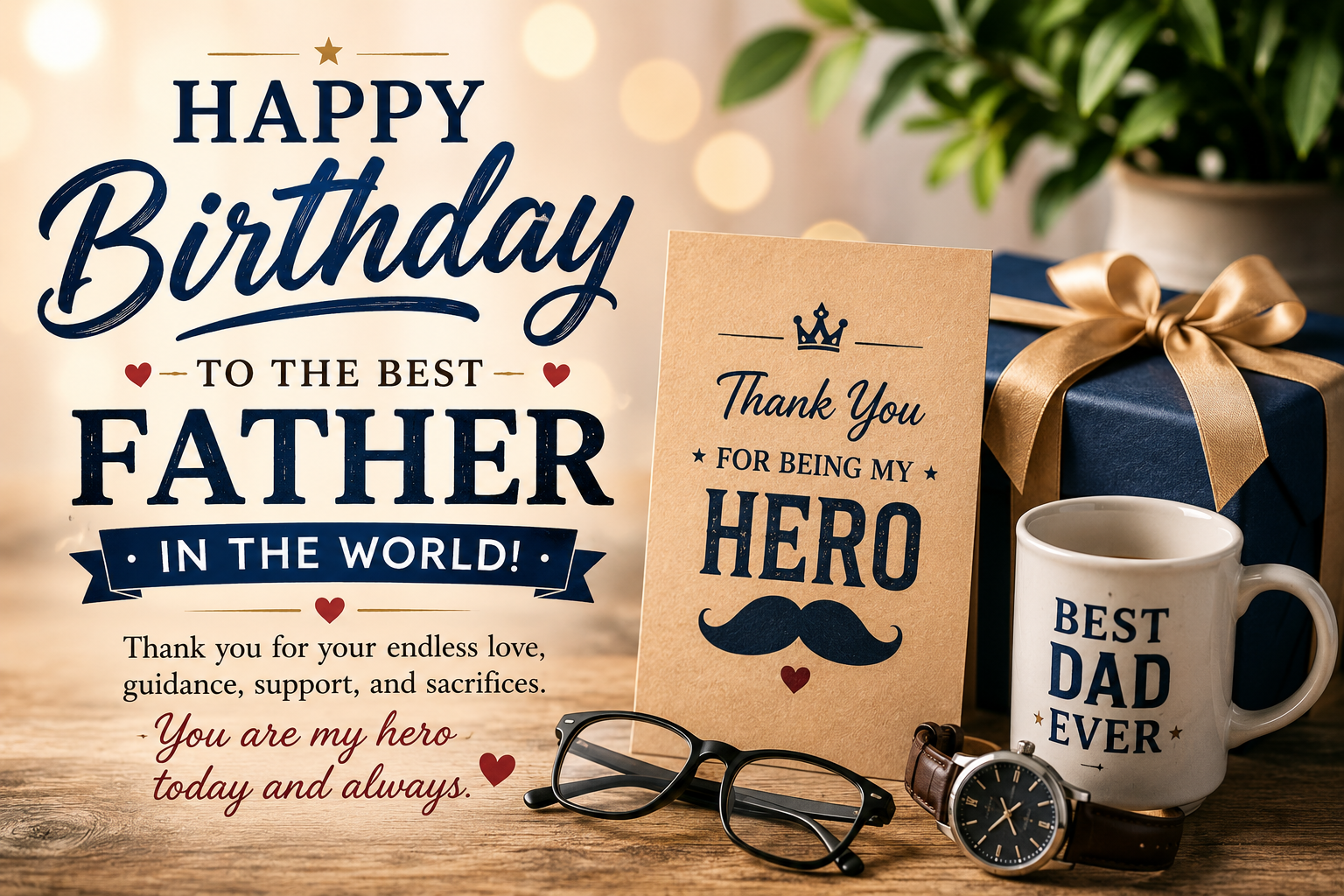 Discover 100+ birthday wishes for father, including heartfelt, emotional, funny, and Islamic messages to make your dad's day unforgettable.