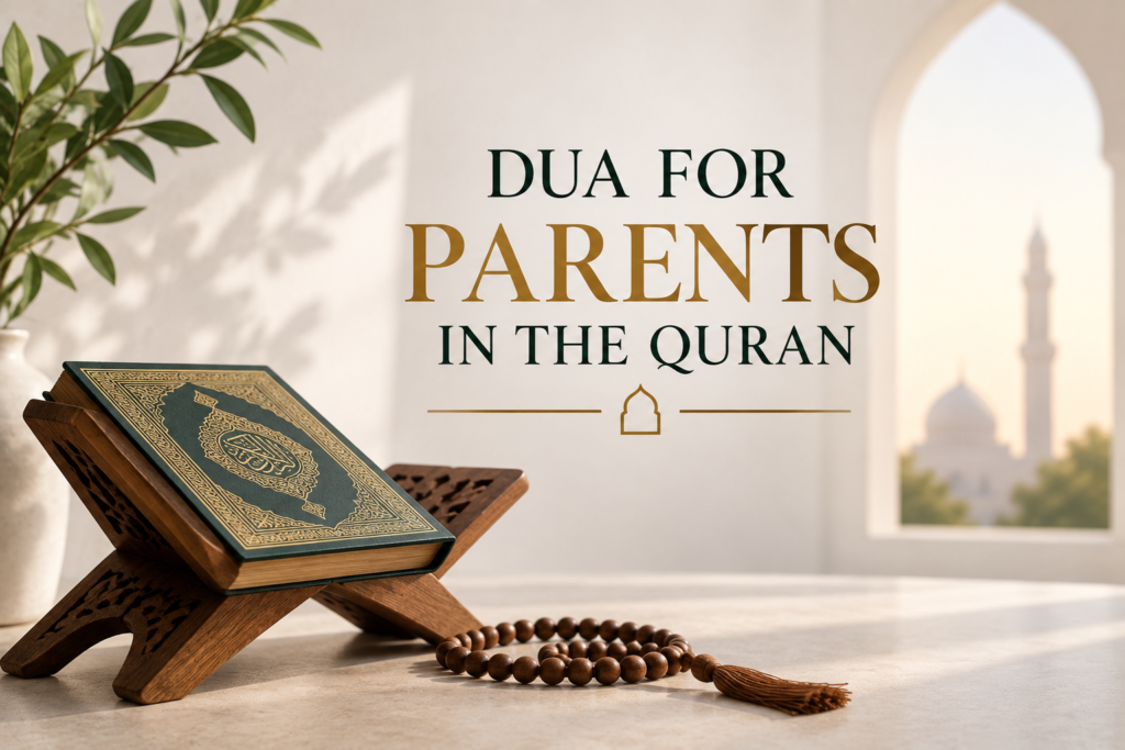 Discover authentic dua for parents in the Quran, with Arabic, meaning, references, and guidance for making dua for your mother and father.